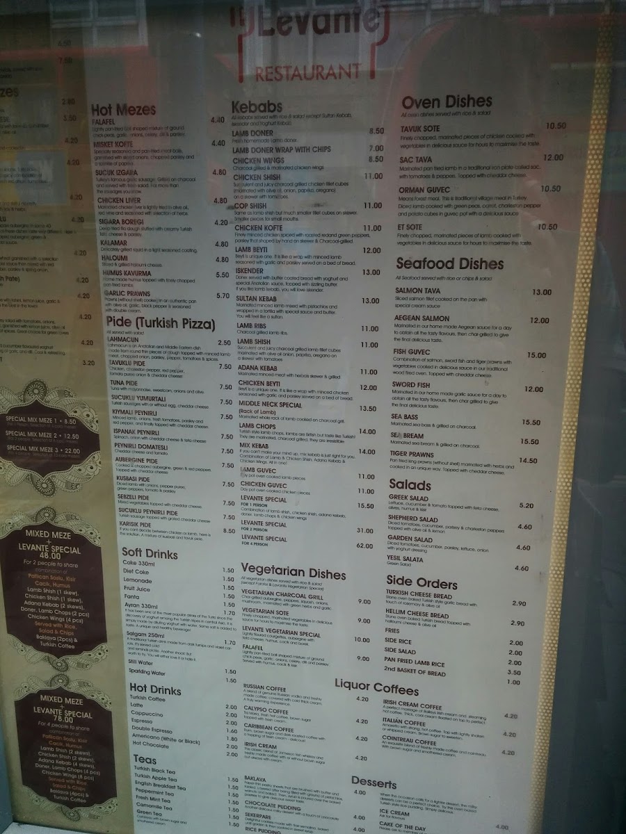 Menu Levante Restaurant (Lewisham)-4